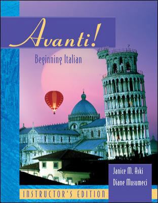 Avanti!: Beginning Italian 0073212067 Book Cover