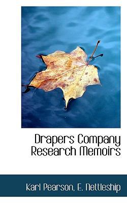 Drapers Company Research Memoirs 1117738183 Book Cover