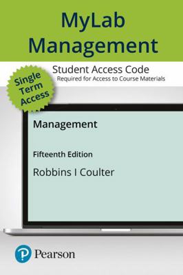 Mylab Management with Pearson Etext -- Access C... 0135581737 Book Cover