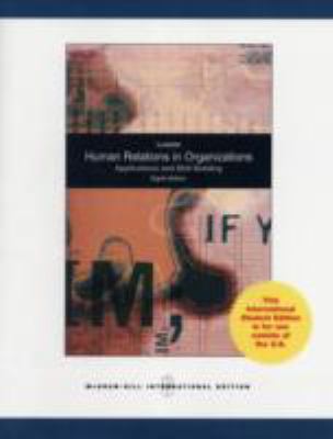 Human Relations in Organizations: Applications ... 0070171556 Book Cover