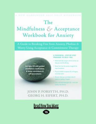 Mindfulness & Acceptance for Anxiety (Large Pri... [Large Print] 1458755932 Book Cover