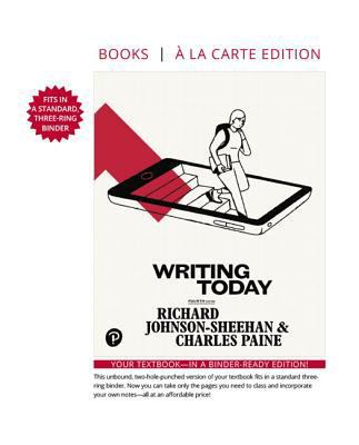 Writing Today -- Loose-Leaf Edition 0134770773 Book Cover