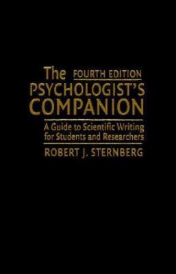 The Psychologist's Companion: A Guide to Scient... 0521528062 Book Cover