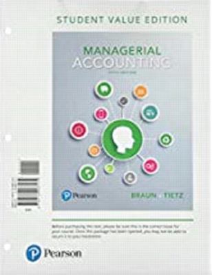 Managerial Accounting 0134067177 Book Cover