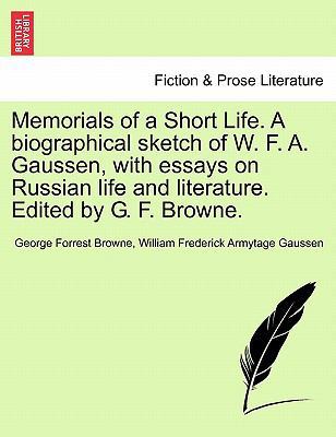 Memorials of a Short Life. a Biographical Sketc... 1240921918 Book Cover