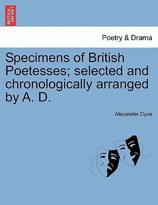 Specimens of British Poetesses; Selected and Ch... 1241568197 Book Cover