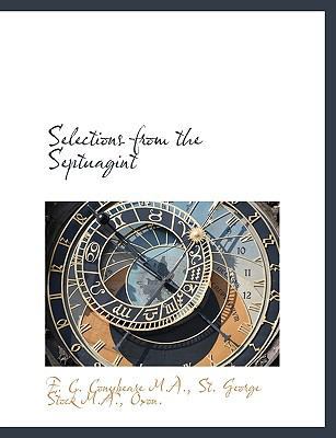 Selections from the Septuagint 111588123X Book Cover