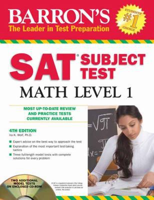 Barron's Sat Subject Test Math Level 1 1438071922 Book Cover