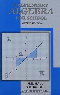 Elementary Algebra for School 8185386854 Book Cover