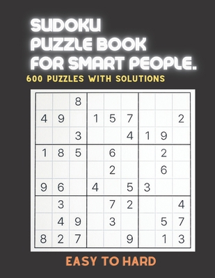 Sudoku Puzzle Book for Smart People: EASY TO HA... B091W2SLZ5 Book Cover