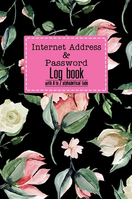 Internet address and Password log book with A t... [Large Print] 167749056X Book Cover