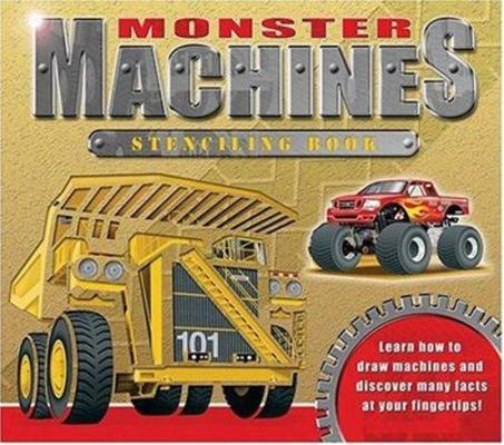 Monster Machines Stencil Book 1591257921 Book Cover