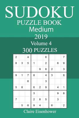 300 Medium Sudoku Puzzle Book 2019 1723404268 Book Cover
