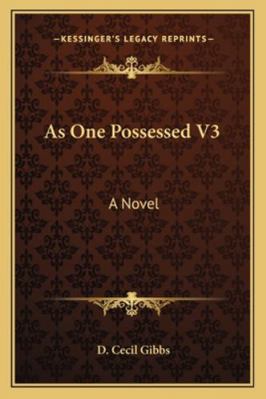 As One Possessed V3 1163276340 Book Cover