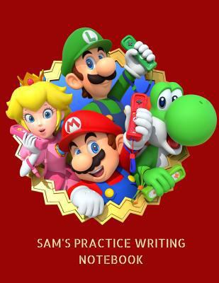 Paperback Sam's Practice Writing Notebook: Back to School Interlined Handwriting Journal for Boys Book