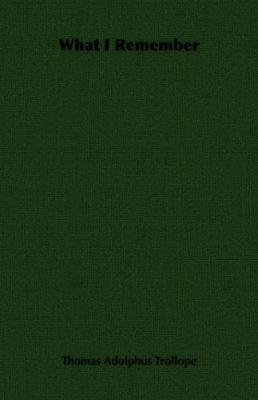 What I Remember 1406731366 Book Cover