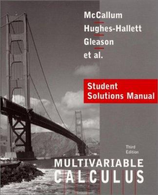 Calculus, Multivariable, Student Solutions Manual 0471441937 Book Cover