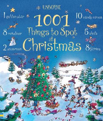 1001 Christmas Things to Spot Sticker Book 1409583341 Book Cover