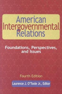 American Intergovernmental Relations, Fourth Ed... 0872893073 Book Cover