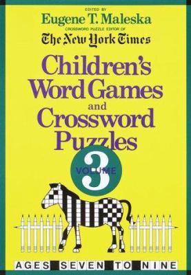 Children's Word Games and Crossword Puzzles Vol... 0812919807 Book Cover