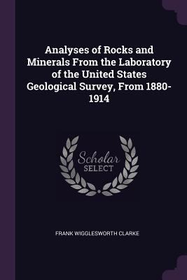 Analyses of Rocks and Minerals From the Laborat... 1377583945 Book Cover