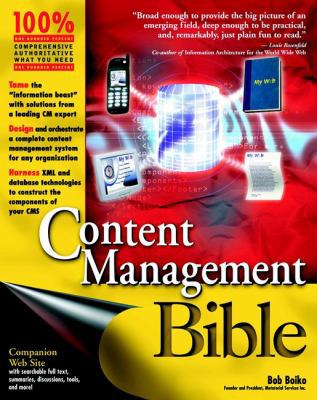 Content Management Bible 076454862X Book Cover