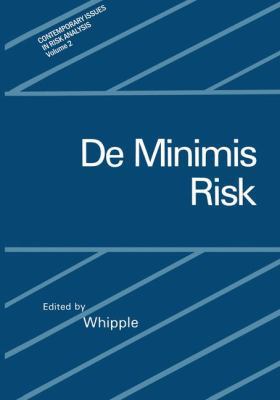 de Minimis Risk 1468452959 Book Cover