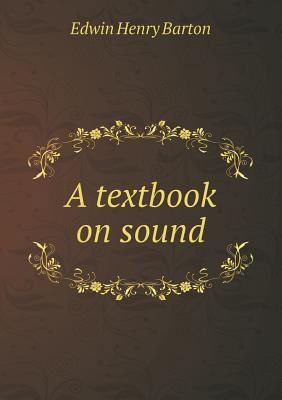 A textbook on sound 5518539193 Book Cover