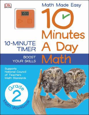 10 Minutes a Day: Math, Second Grade: Supports ... 1465402314 Book Cover