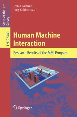 Human Machine Interaction: Research Results of ... 3642004369 Book Cover