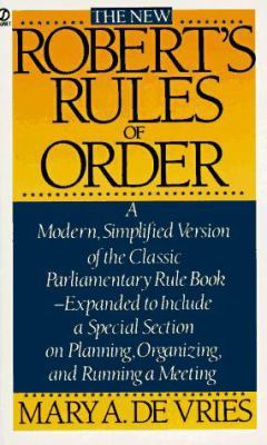 The New Roberts' Rules of Order: A Modern, Simp... B002J36PKA Book Cover