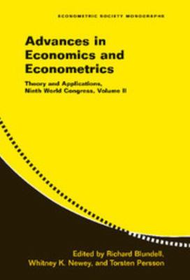 Advances in Economics and Econometrics: Volume ... 0521871530 Book Cover