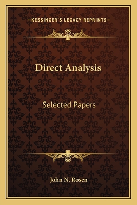 Direct Analysis: Selected Papers 1163807419 Book Cover