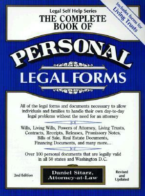 The Complete Book of Personal Legal Forms (3.5 IBM with book): Second Edition with Forms-on Disk