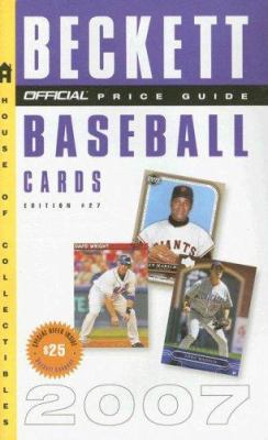 The Official Beckett Price Guide to Baseball Cards 0375722084 Book Cover
