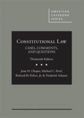 Constitutional Law: Cases, Comments, and Questi... 1642422509 Book Cover