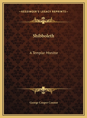 Shibboleth: A Templar Monitor 1169736769 Book Cover