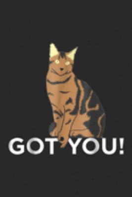 got you!: Funny Cat Playing The Circle Game  Journal/Notebook Blank Lined Ruled 6x9 100 Pages