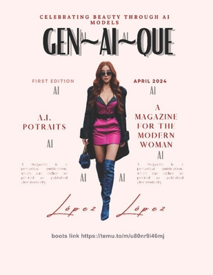 Gen AI Que: Celebrating Beauty Through AI Models B0D2TZ7QL3 Book Cover
