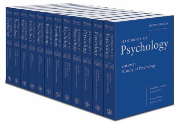 Handbook of Psychology, Set 047061904X Book Cover