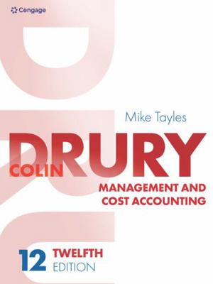 Cengage Learning EMEA Management and Cost Accou... 1473791243 Book Cover