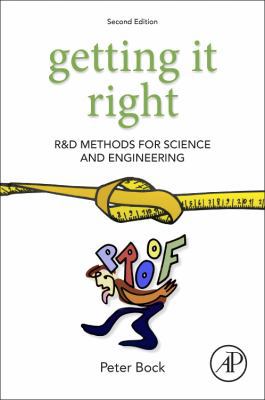 Getting It Right: R&d Methods for Science and E... 0128161655 Book Cover