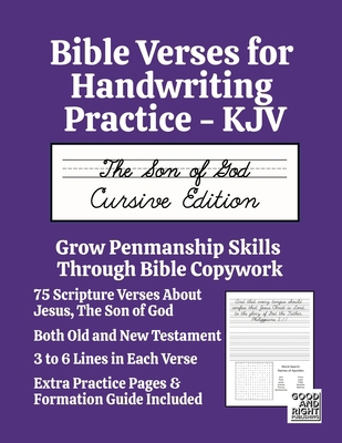 Bible Verses for Handwriting Practice - KJV: Th... 1968358048 Book Cover