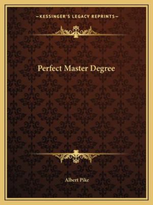 Perfect Master Degree 1162830271 Book Cover