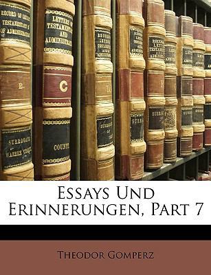 Essays Und Erinnerungen, Part 7 [German] 1148143017 Book Cover