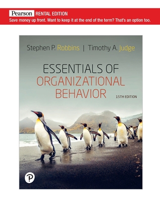 Essentials of Organizational Behavior [RENTAL E... 0135468892 Book Cover