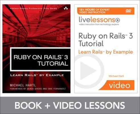 Ruby on Rails 3 Tutorial: Learn Rails by Example 0132492547 Book Cover