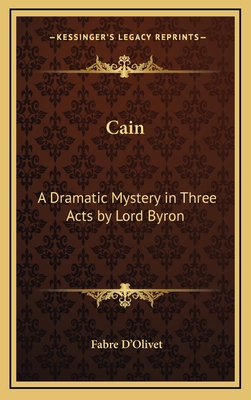 Cain: A Dramatic Mystery in Three Acts by Lord ... 1163581674 Book Cover