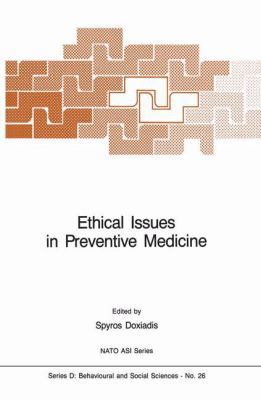 Ethical Issues in Preventive Medicine 9024732328 Book Cover