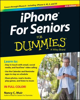 iPhone for Seniors for Dummies 1118944445 Book Cover